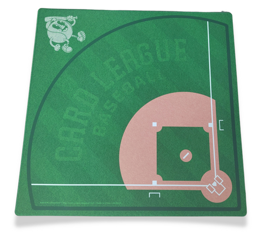 Premium Neoprene Baseball Field Table Top Game Mat – 24" x 24" Rubber Backing